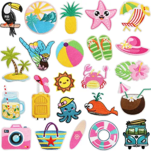 Leisure Embroidered Patches: Custom, Iron-On & Washable for Daily Wear