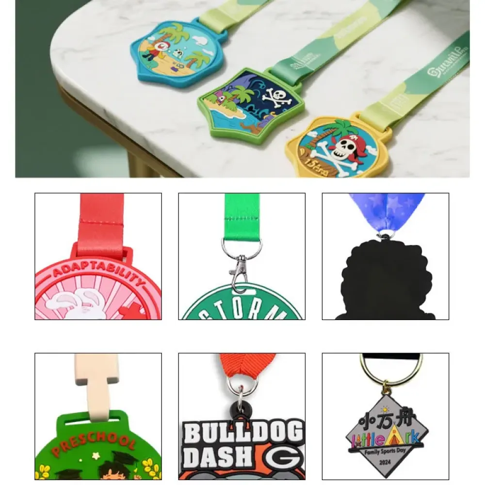 Custom Soft PVC Medal - Eco-Friendly Flexible Award for Kids & Fun Runs