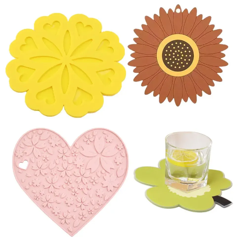 Custom PVC Coasters - Washable Non-Slip Heat Resistant Table Protectors