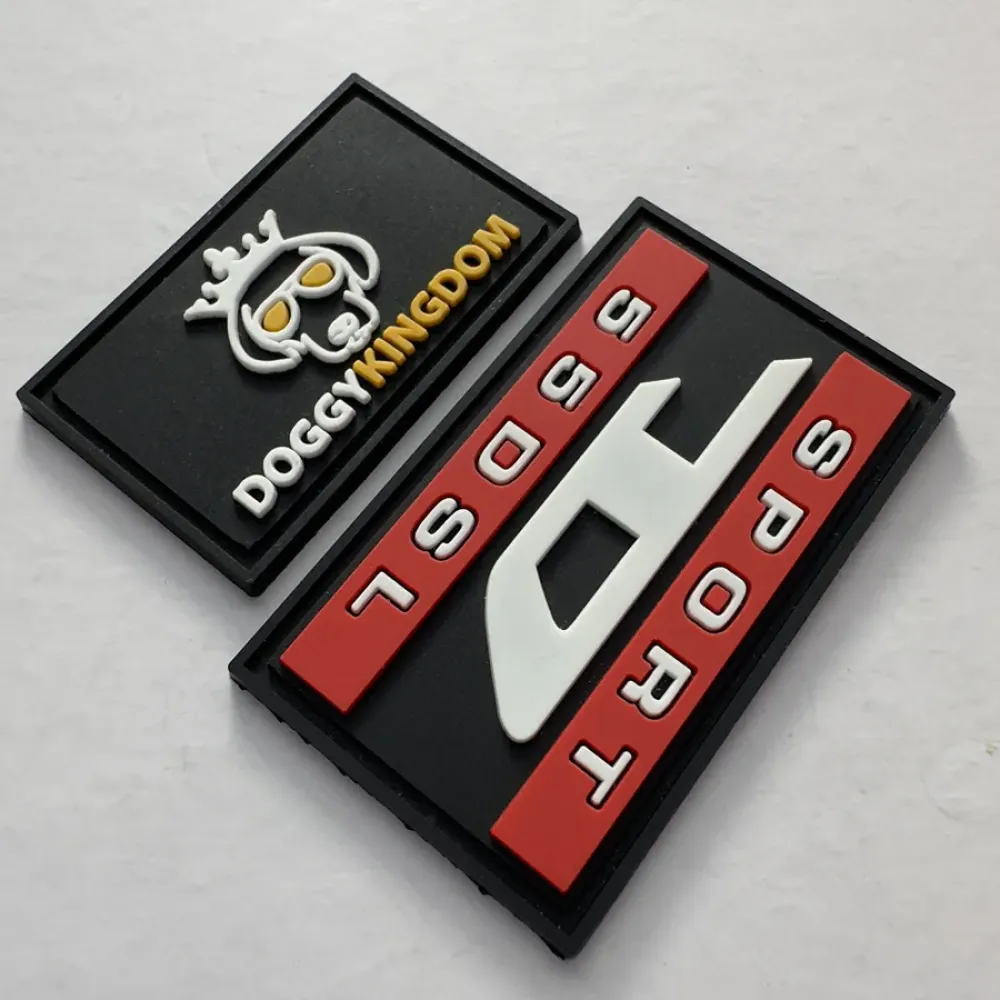 Personalized PVC Patches, Durable Soft Rubber Patches DIY