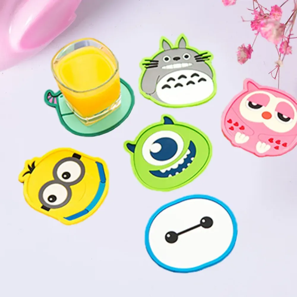 Custom PVC Coasters - Washable Non-Slip Heat Resistant Table Protectors