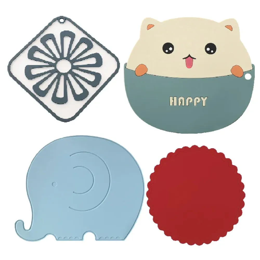 Custom PVC Coasters - Washable Non-Slip Heat Resistant Table Protectors