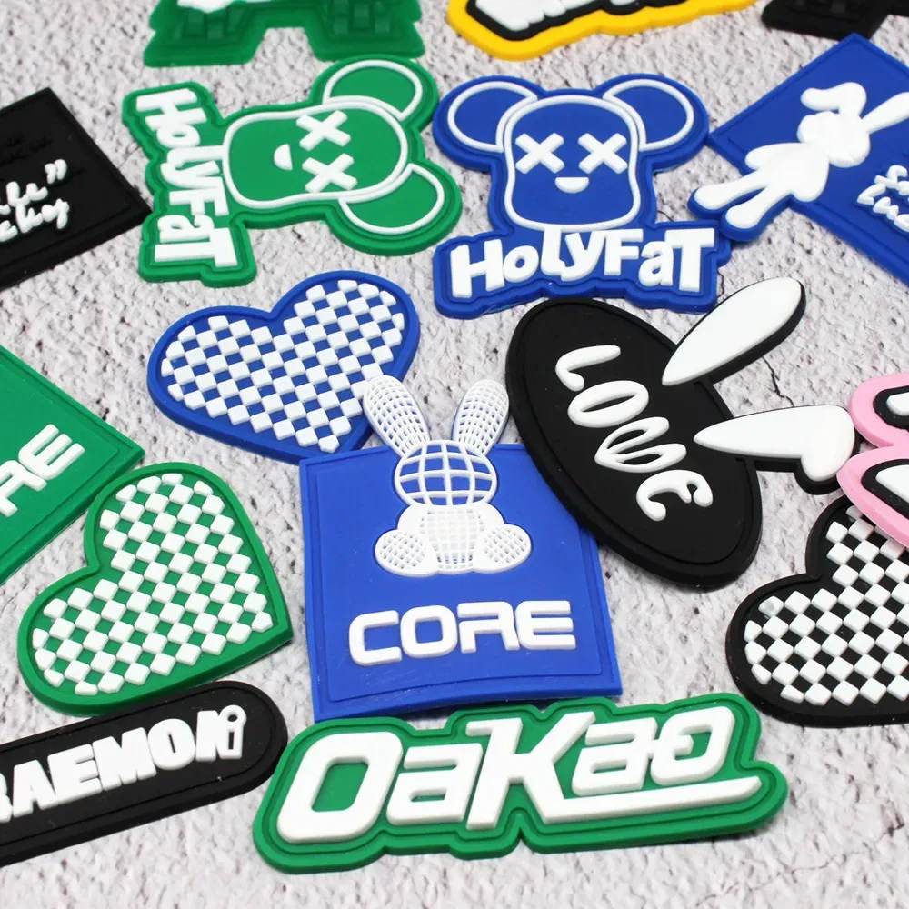 Personalized PVC Patches, Durable Soft Rubber Patches DIY