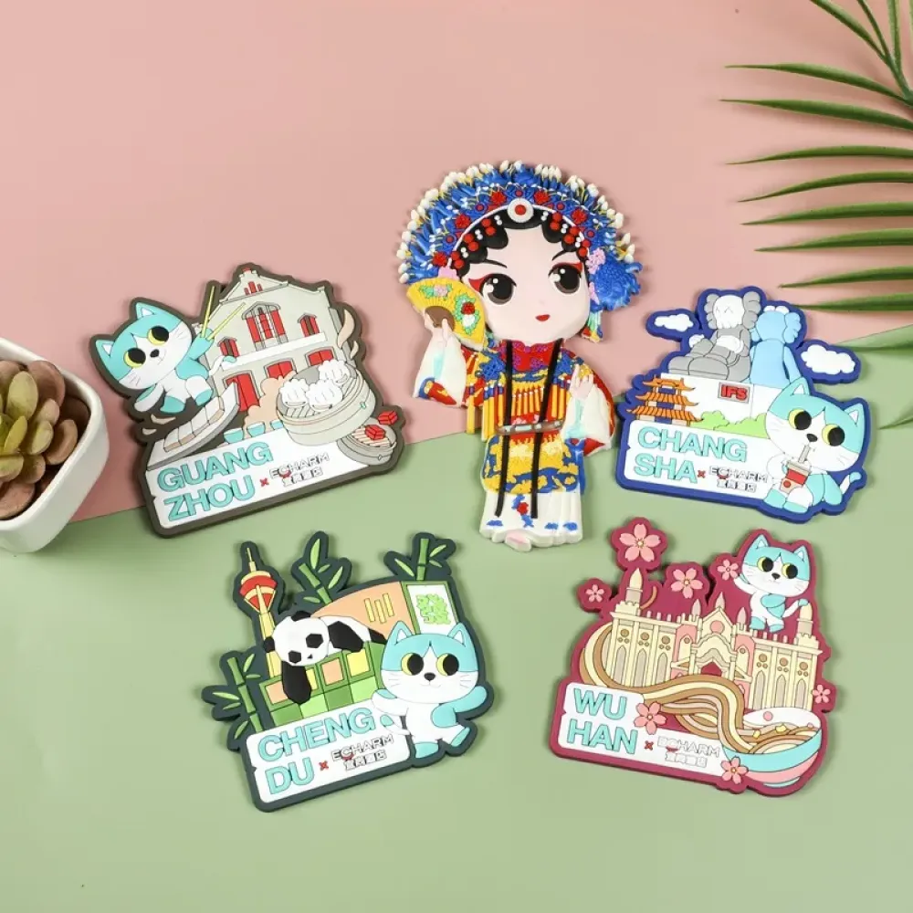 Carton PVC Patches - Soft Rubber Patches for Promotional Gifts