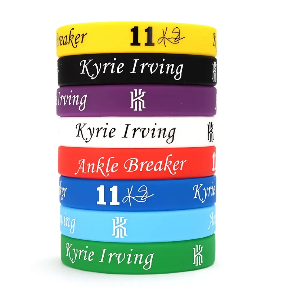 Printed Silicone Wristband - Full Color Custom Logo Printed Silicone Wristbands Bulk for Events