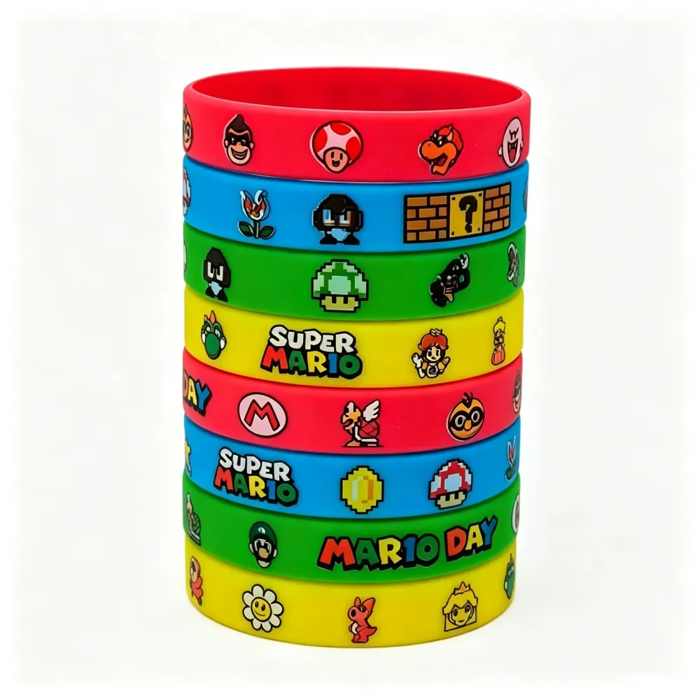 Printed Silicone Wristband - Full Color Custom Logo Printed Silicone Wristbands Bulk for Events