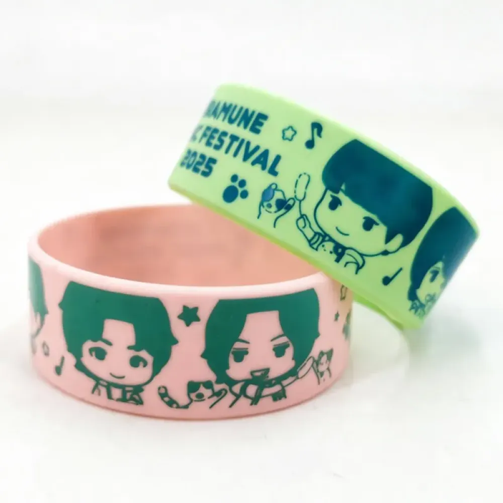 Printed Silicone Wristband - Full Color Custom Logo Printed Silicone Wristbands Bulk for Events