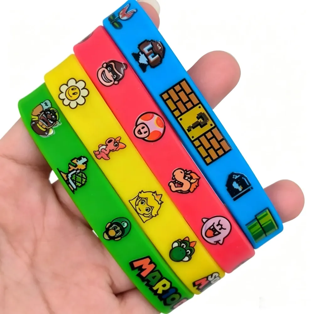 Printed Silicone Wristband - Full Color Custom Logo Printed Silicone Wristbands Bulk for Events