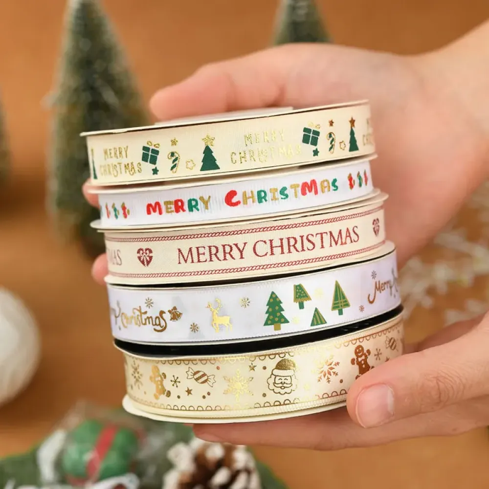 Christmas Ribbon for Gift Wrapping & Holiday Decoration