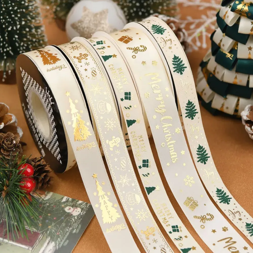 Christmas Ribbon for Gift Wrapping & Holiday Decoration