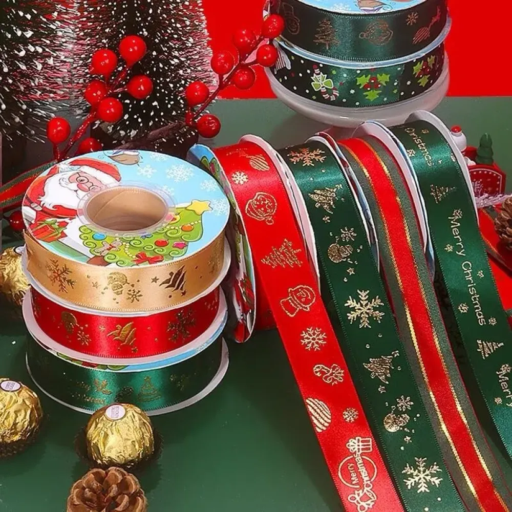 Christmas Ribbon for Gift Wrapping & Holiday Decoration