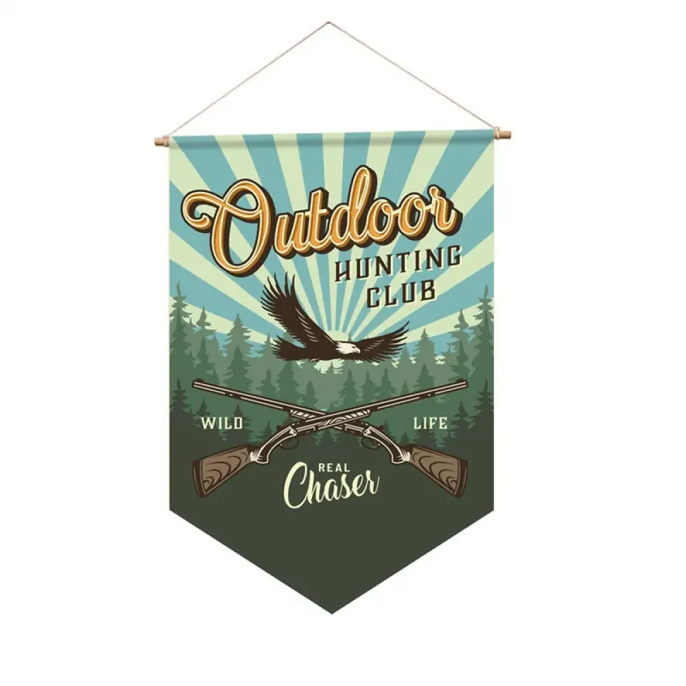 Outdoor Camping Canvas Printing Flag Quick Dry Lightweight