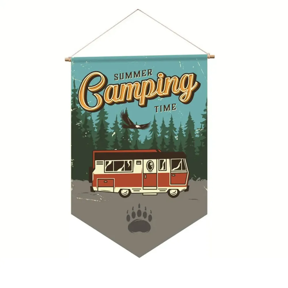 Outdoor Camping Canvas Printing Flag Quick Dry Lightweight