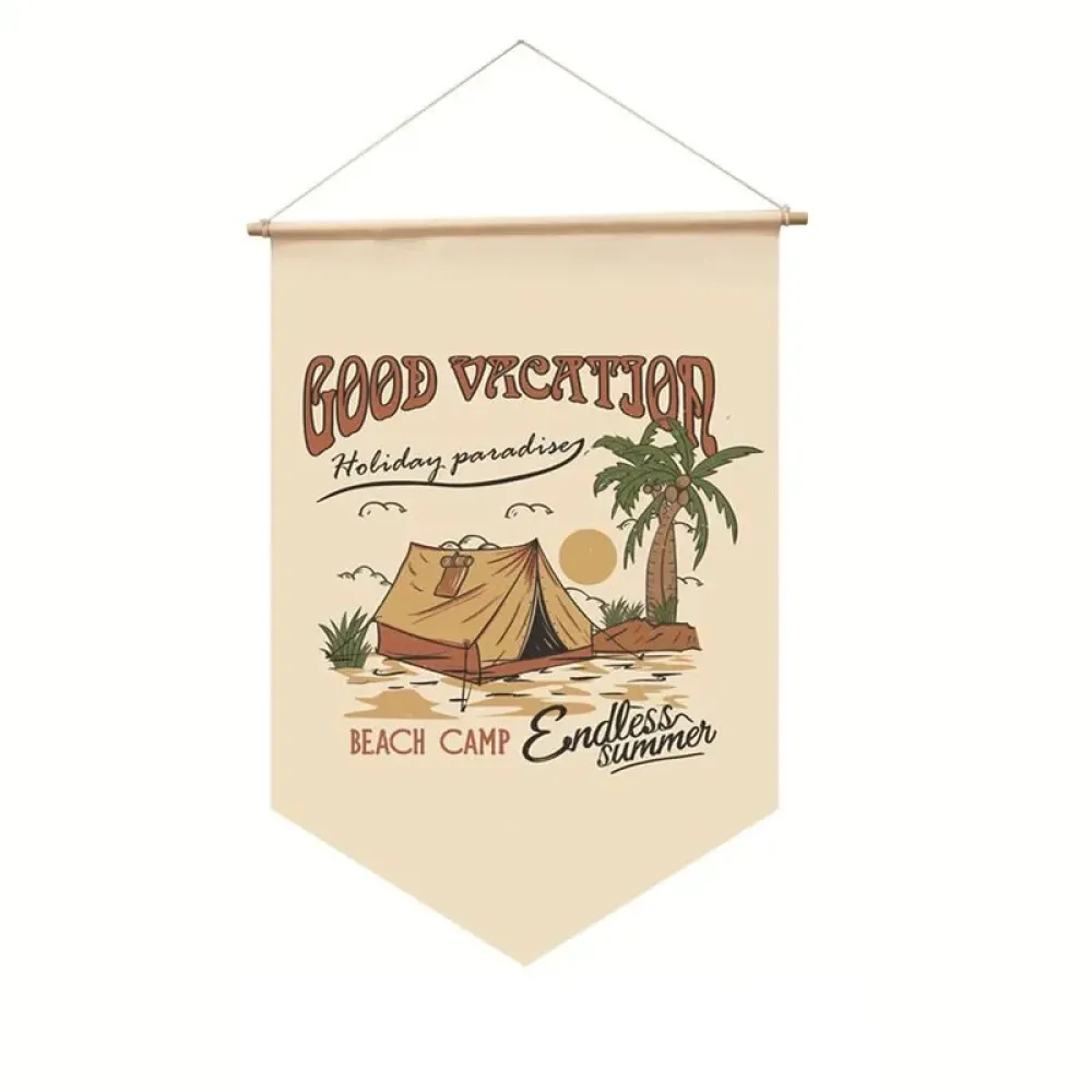 Outdoor Camping Canvas Printing Flag Quick Dry Lightweight