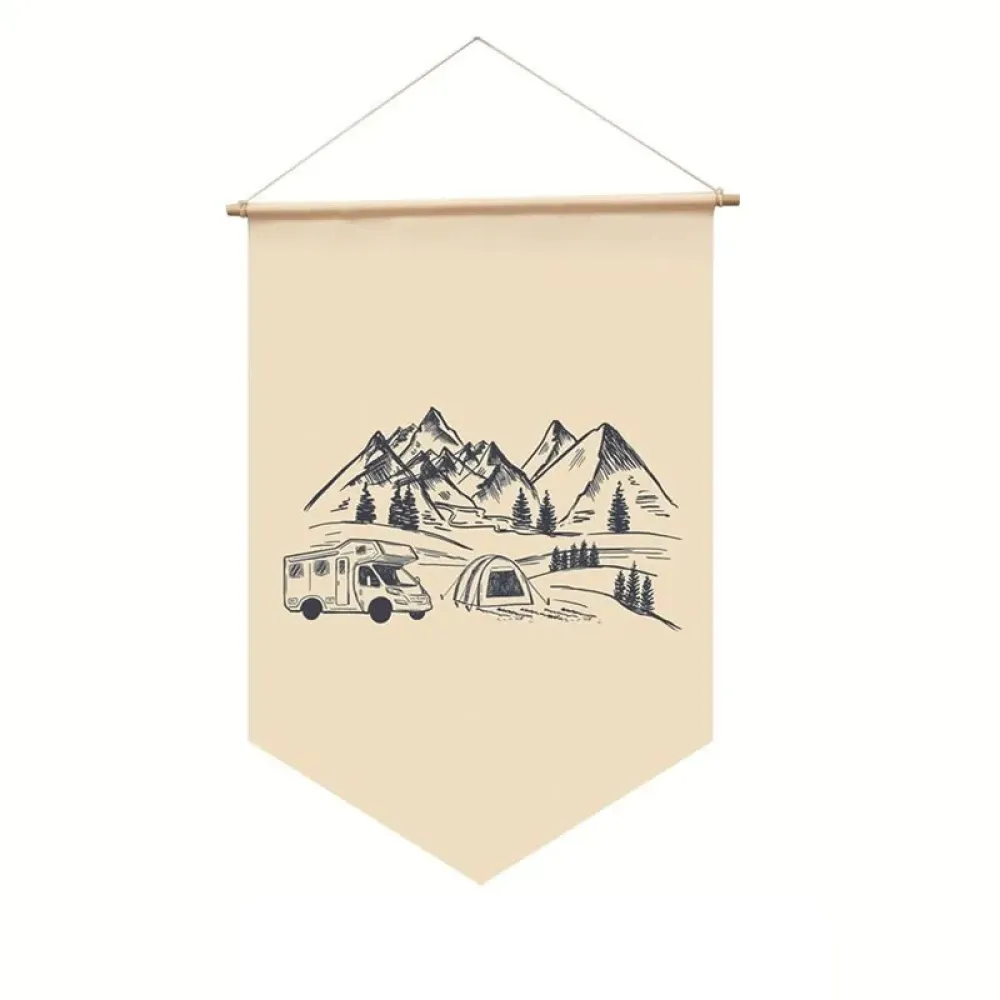 Outdoor Camping Canvas Printing Flag Quick Dry Lightweight