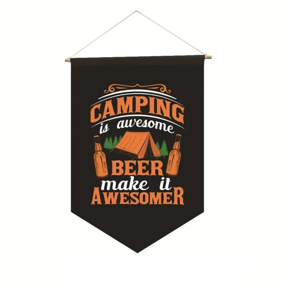 Outdoor Camping Canvas Printing Flag Quick Dry Lightweight