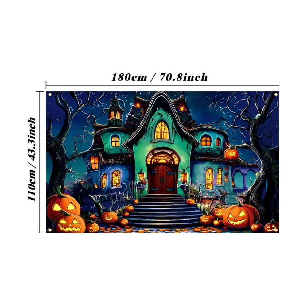 Heat Transfer Holiday Wall Flag Durable Hanging Banner