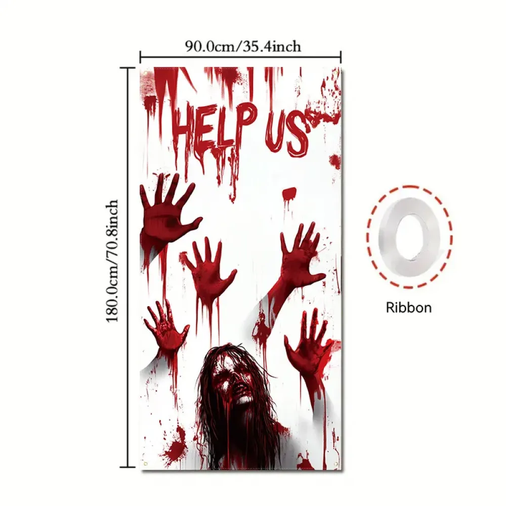 Heat Transfer Holiday Wall Flag Durable Hanging Banner