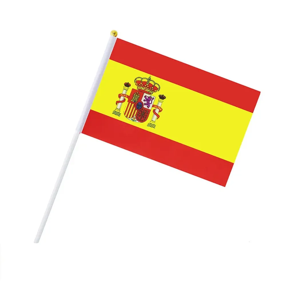 Hand-Holded National Flag Mini Handheld Banner