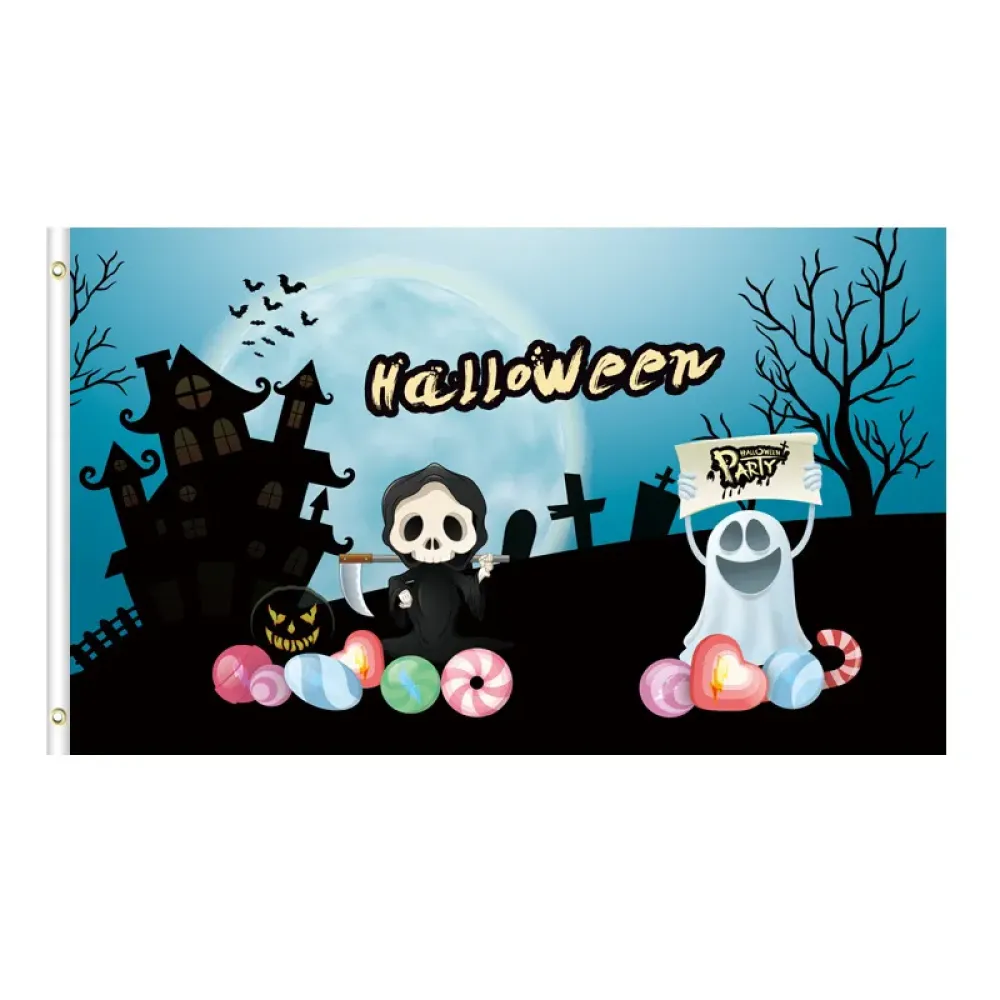 Outdoor Halloween Flag Weatherproof Garden Decor