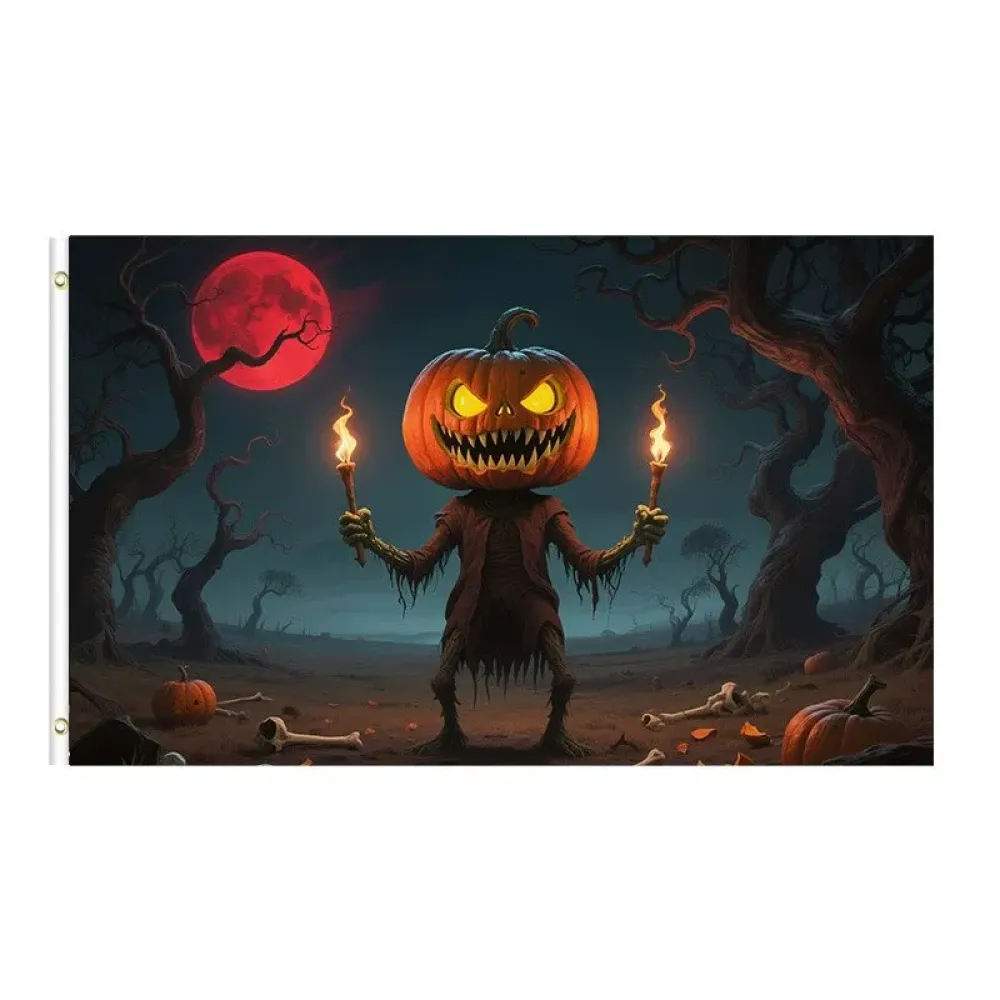 Outdoor Halloween Flag Weatherproof Garden Decor