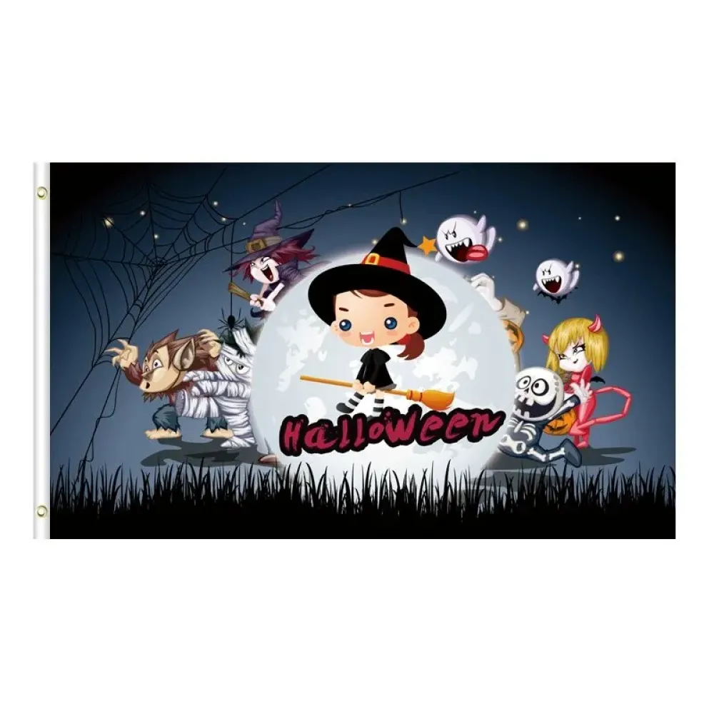 Outdoor Halloween Flag Weatherproof Garden Decor