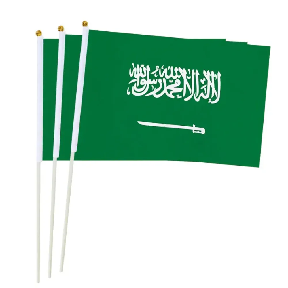 Hand-Holded National Flag Mini Handheld Banner