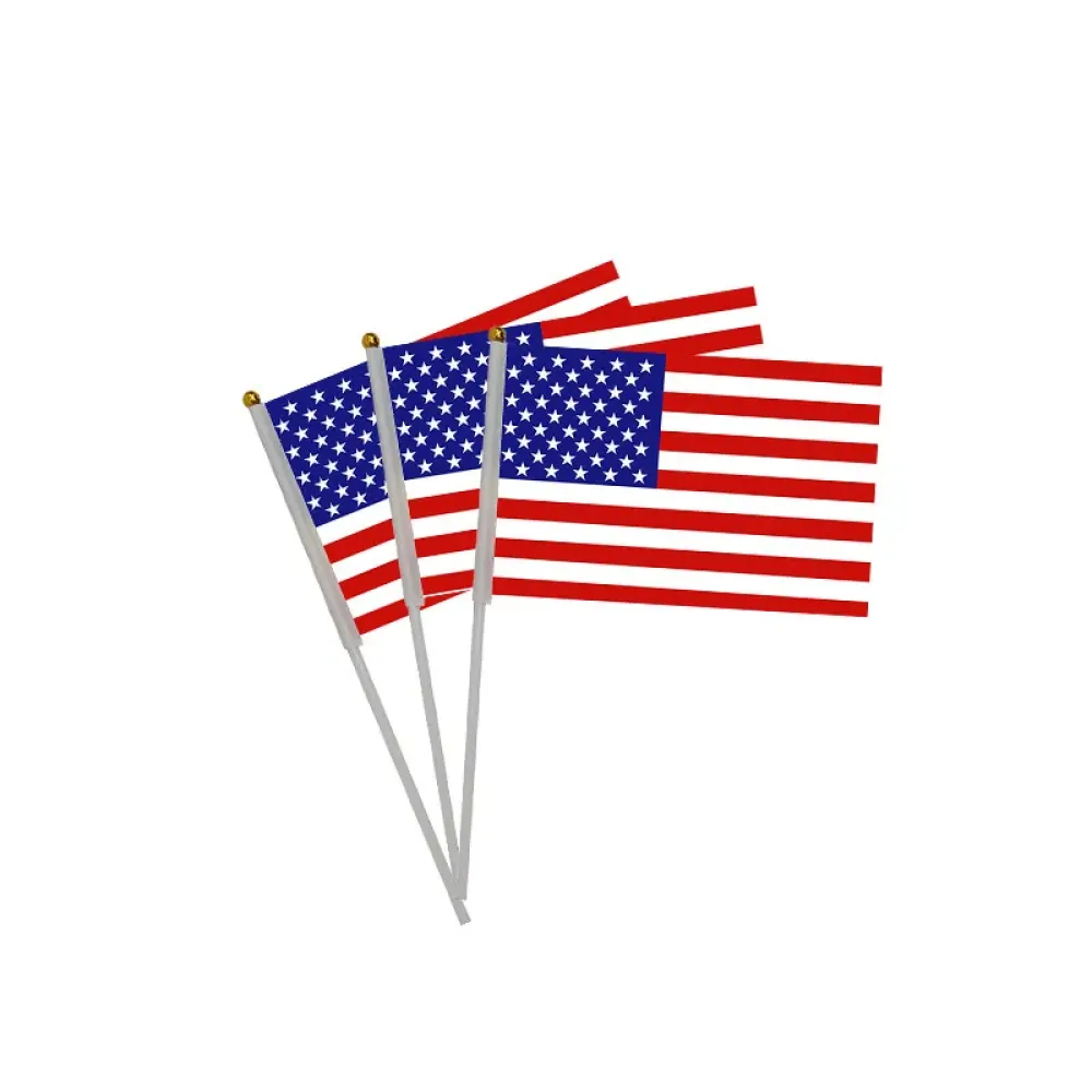 Hand-Holded National Flag Mini Handheld Banner