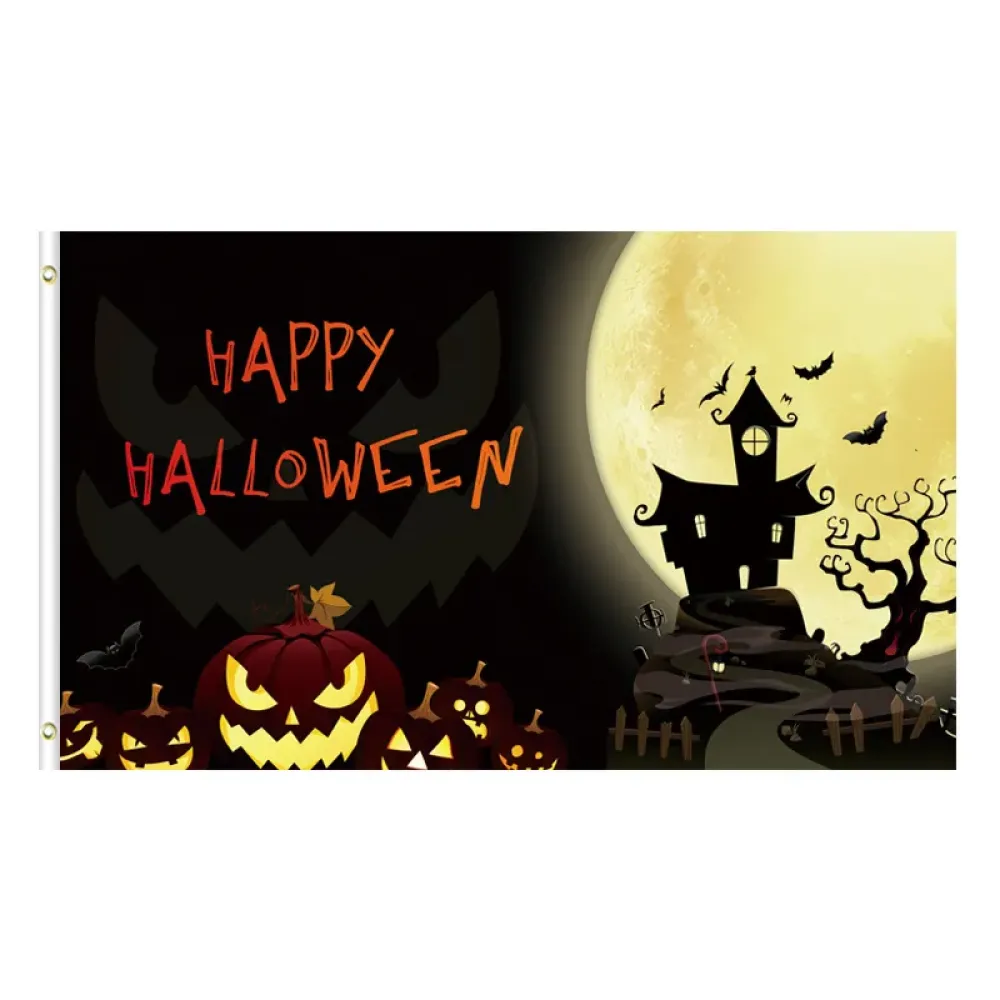 Outdoor Halloween Flag Weatherproof Garden Decor