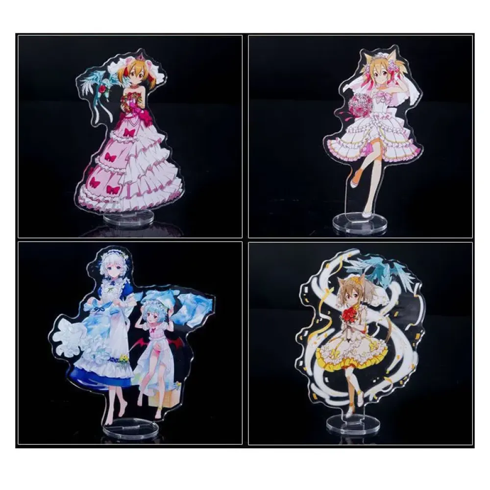 Cute Cartoon Desk Acrylic Stand, Clear Transparent, Non-Slip Office Desktop Organizer