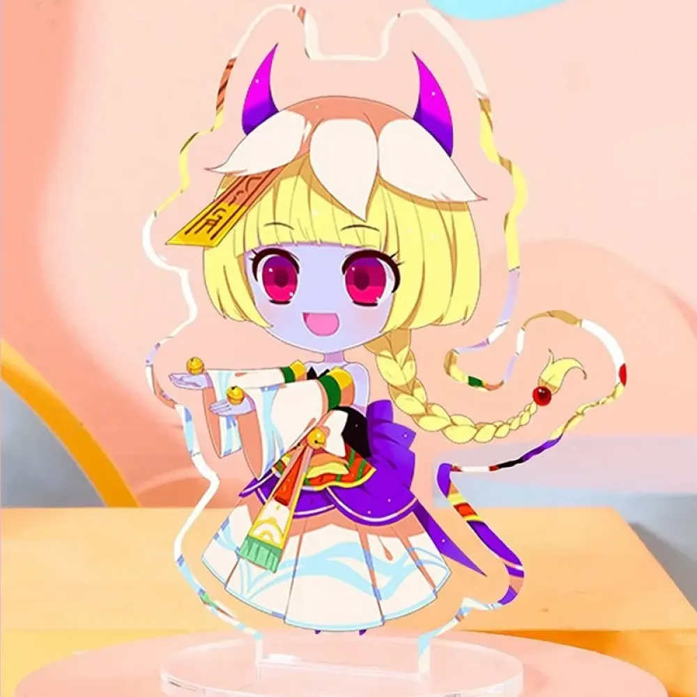 Cute Cartoon Desk Acrylic Stand, Clear Transparent, Non-Slip Office Desktop Organizer