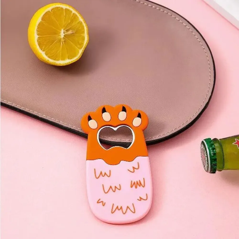 Cute Cartoon PVC Bottle Opener for Daily Kitchen Use