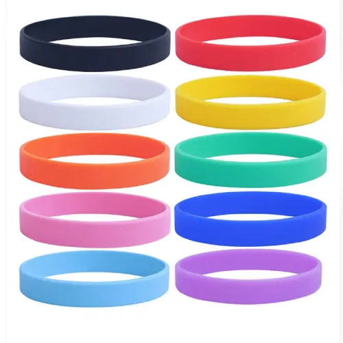 Pure Silicone Wristband - 100% Non-Toxic Custom Pure Silicone Wristbands Bulk for Events