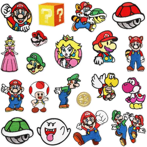 Personalized Cartoon Embroidered Patches for Clothing, Bags & Hats