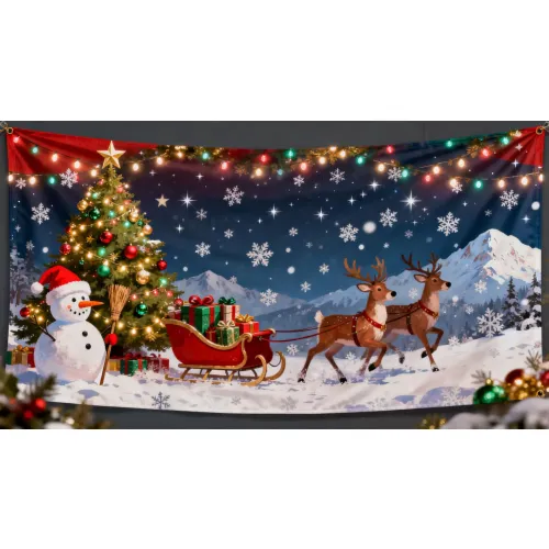 Christmas Flag Weatherproof Hanging Display Flag